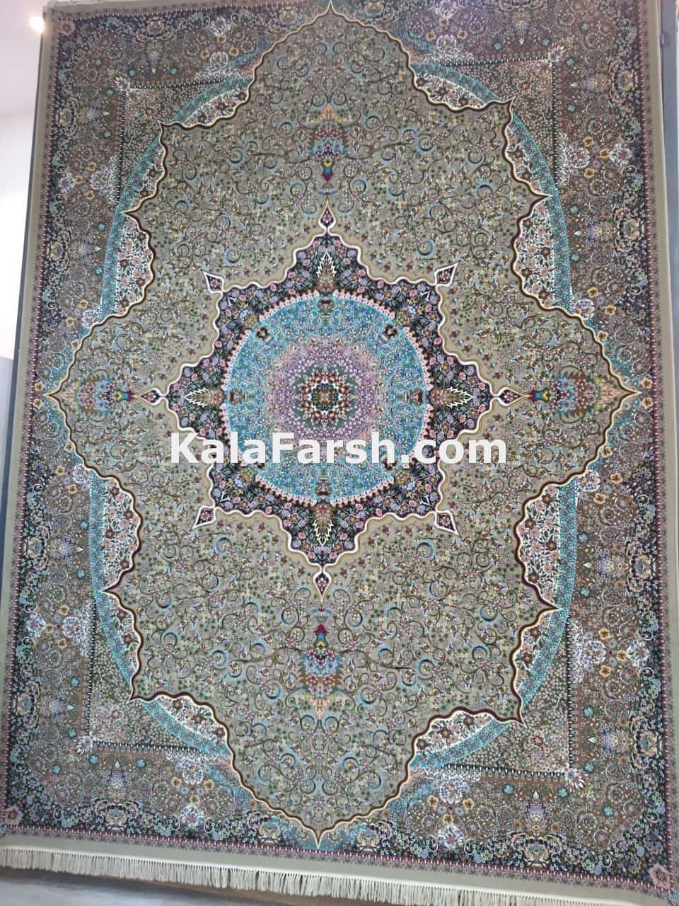فرش ماشینی کاشان طرح معجزه 1000 شانه