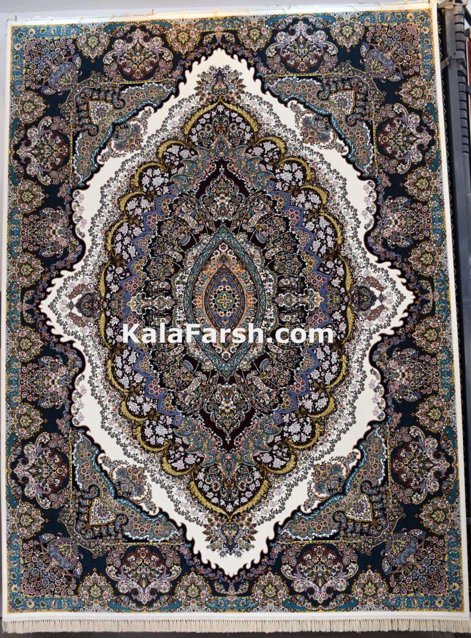 فرش ماشینی کاشان طرح هستی 1000 شانه