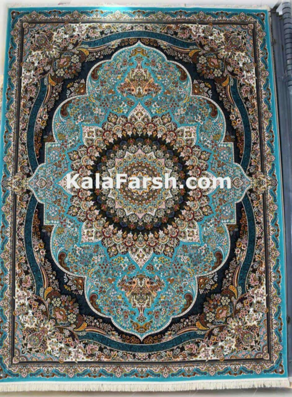 فرش ماشینی کاشان طرح پرهام 1000 شانه