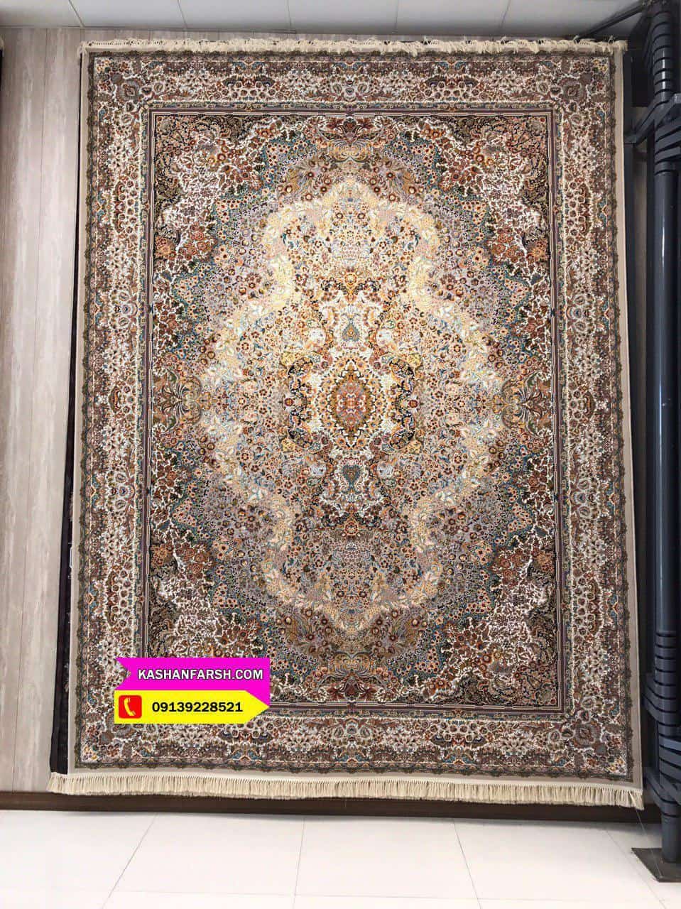 فرش ماشینی طرح گلستانه 1000 شانه