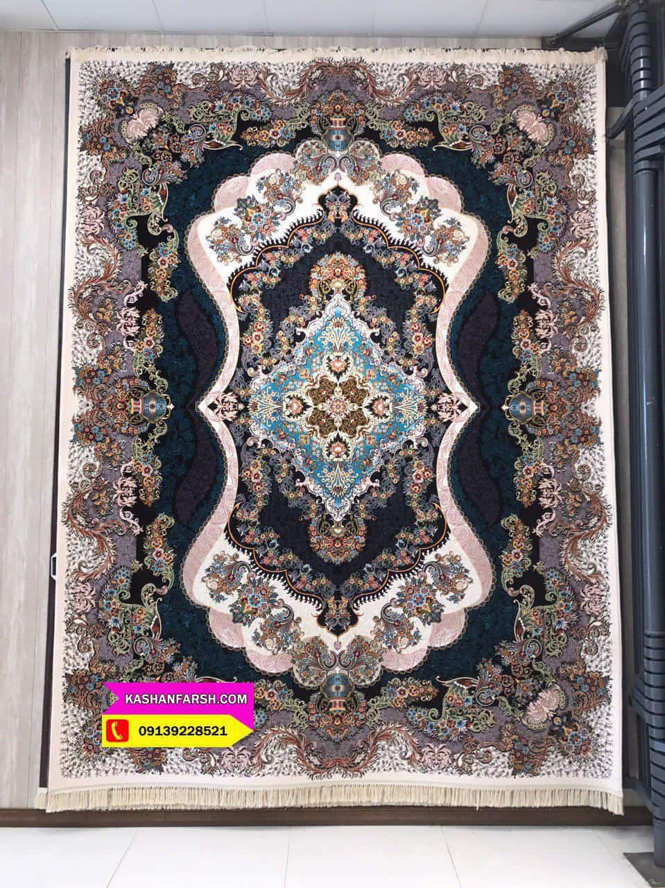 فرش ماشینی طرح چشمک 1000 شانه
