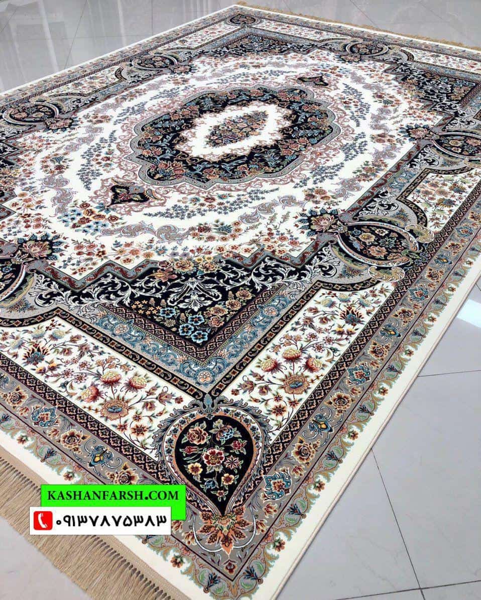 فرش ماشینی طرح یاسمن 1200 شانه