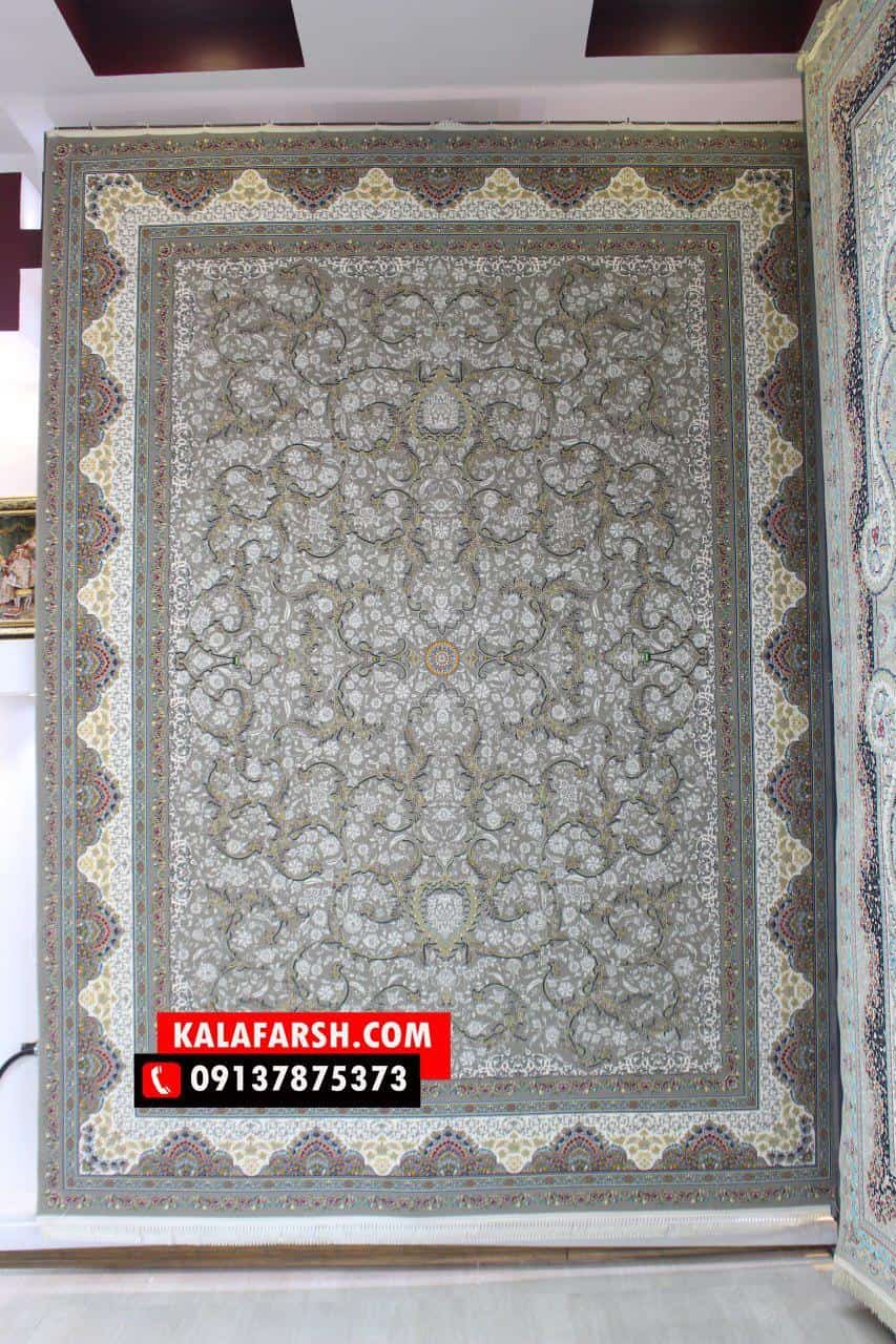 فرش ماشینی طرح لوتوس 1200 شانه