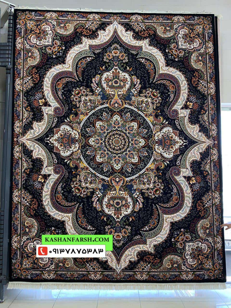 فرش ماشینی کاشان طرح زیبای شهیاد 700 شانه