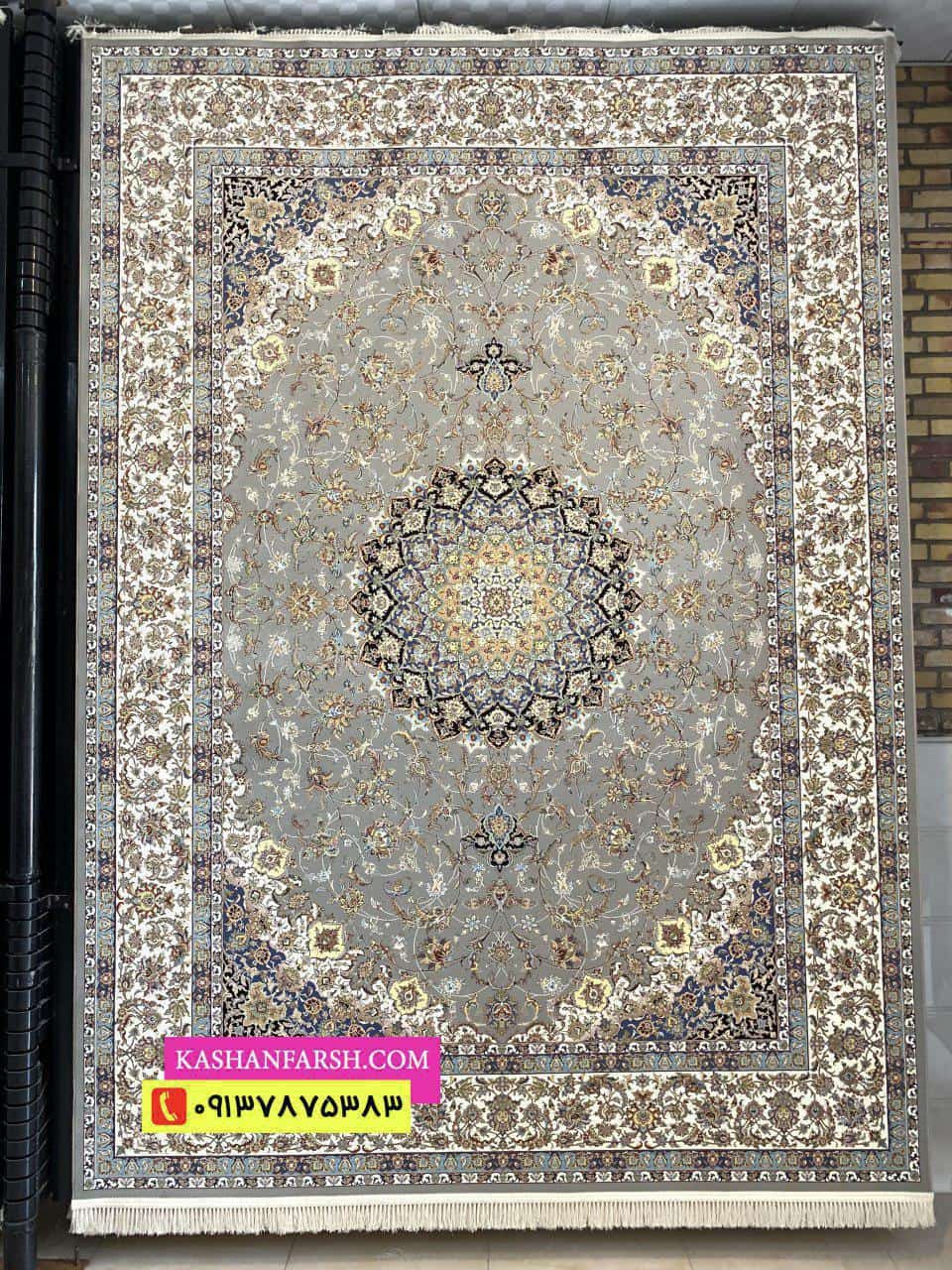 فرش کاشان طرح اصفهان برجسته 1200 شانه
