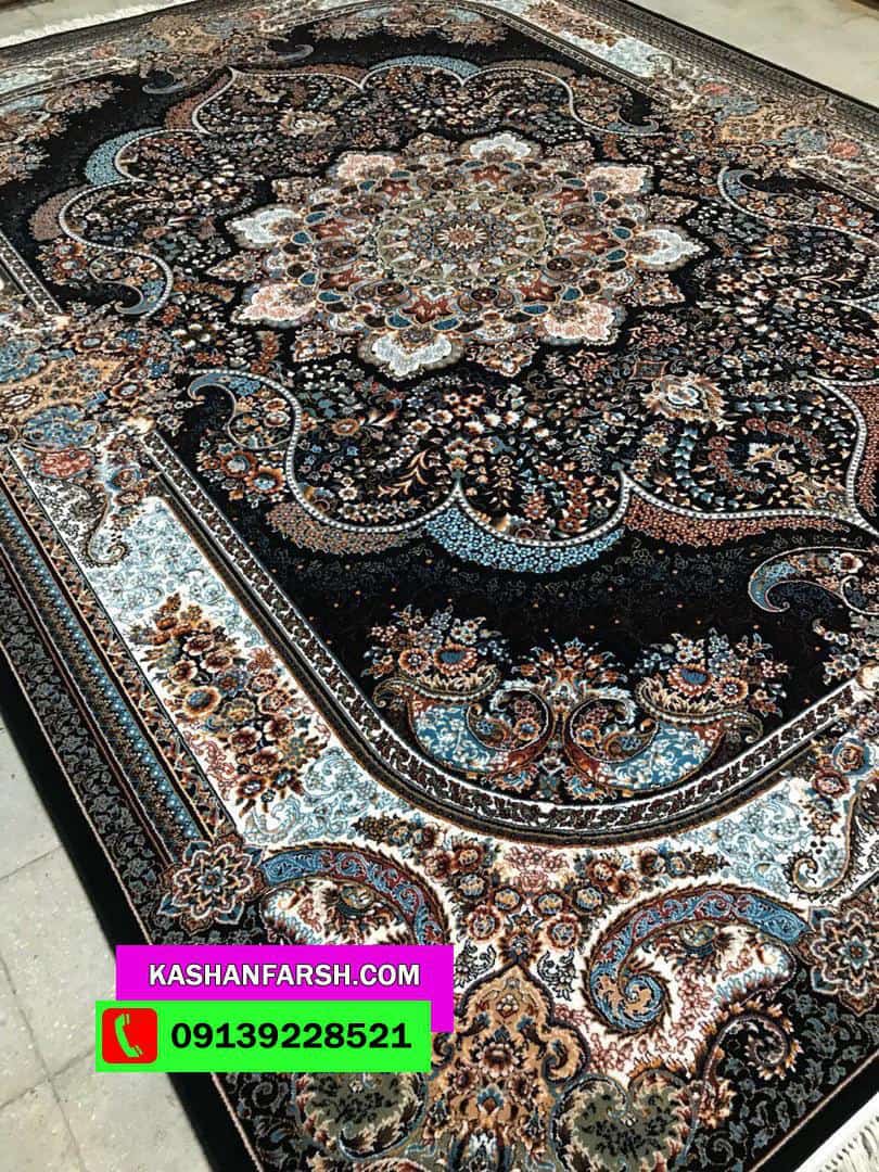 فرش ماشینی کاشان نسترن طرح 700 شانه
