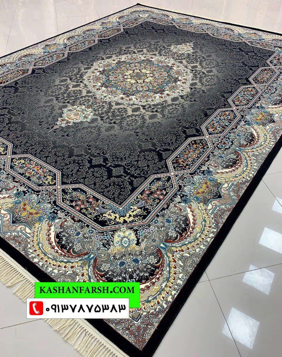 فرش ماشینی کاشان طرح هالیدی 700 شانه