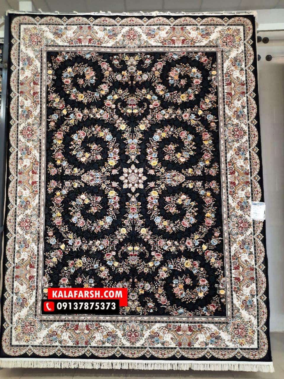 فرش ماشینی طرح عسل 1200 شانه