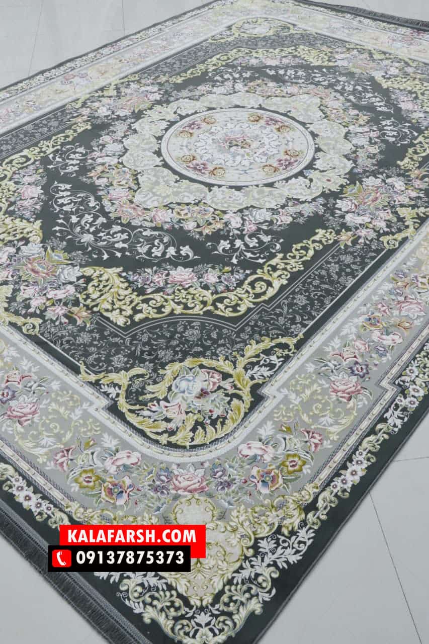 فرش ماشینی طلاکوب شانار 1200 شانه برجسته
