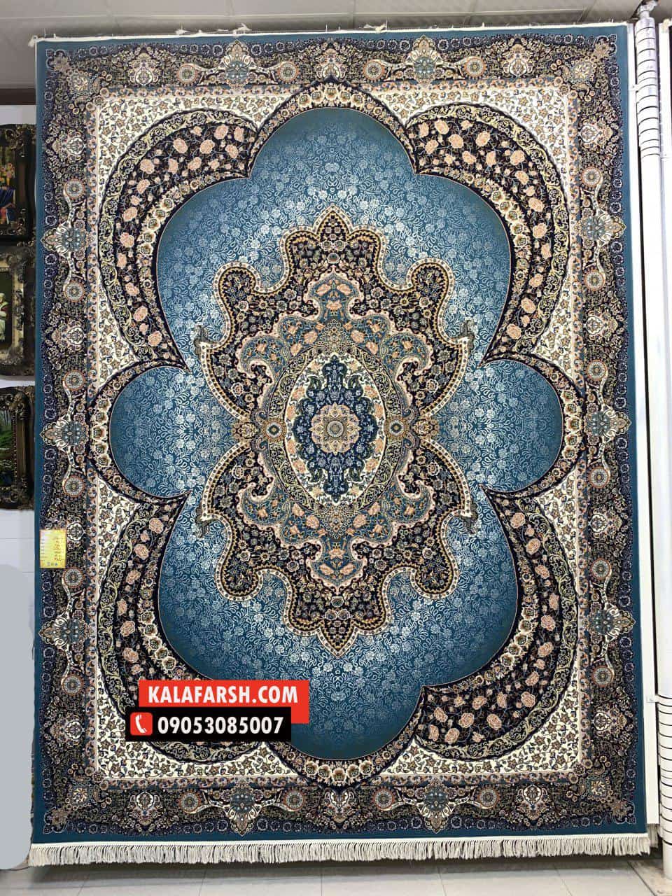 فرش ماشینی کاشان طرح مهبد 700 شانه