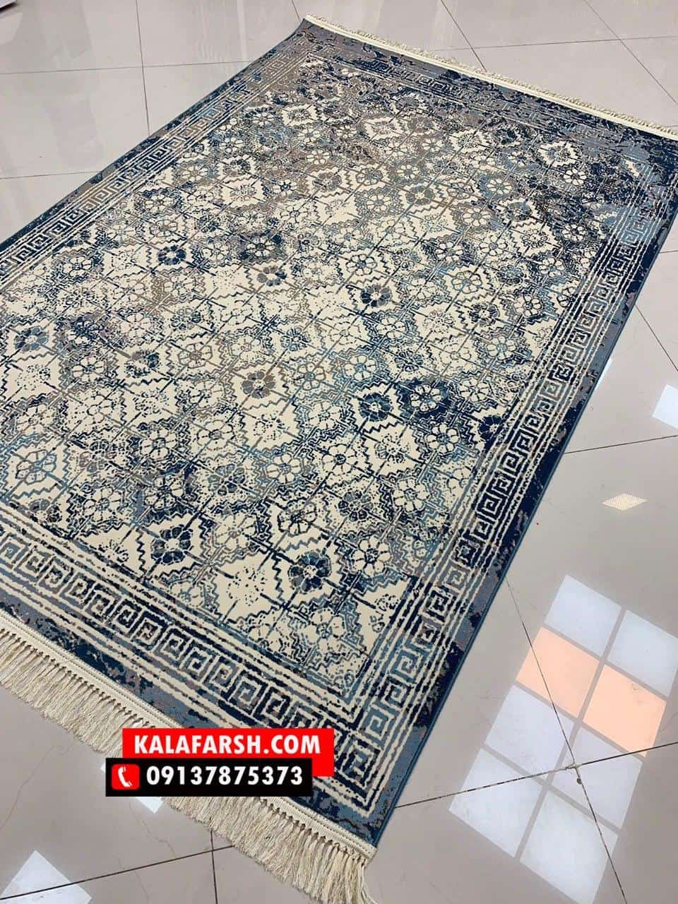 فرش کهنه نما کد 1001 هزار شانه برجسته