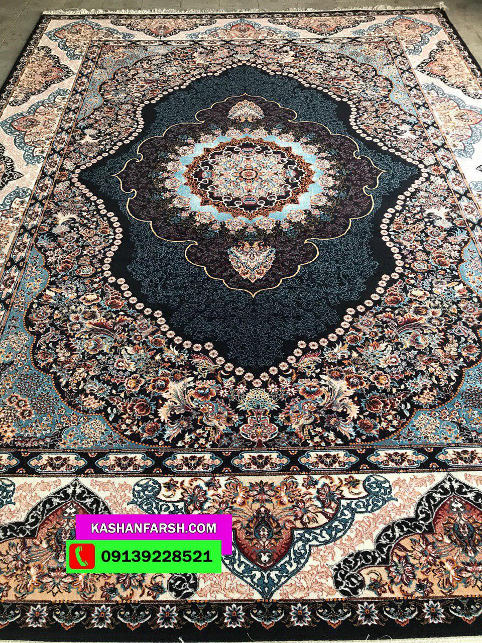 فرش ماشینی کاشان طرح مانی طرح 700 شانه