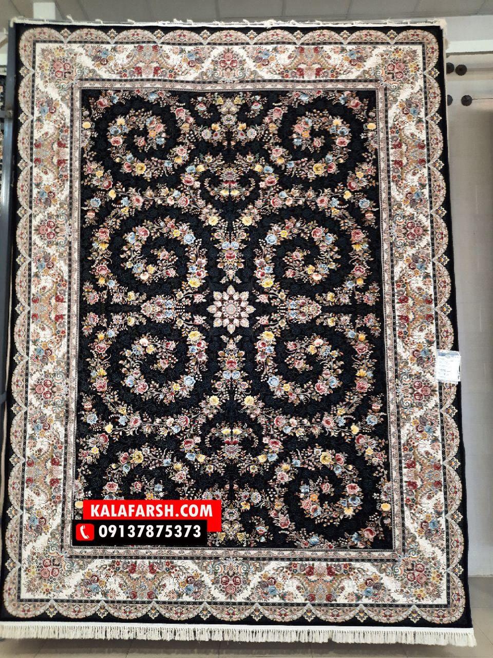فرش ماشینی طرح عسل 1200 شانه