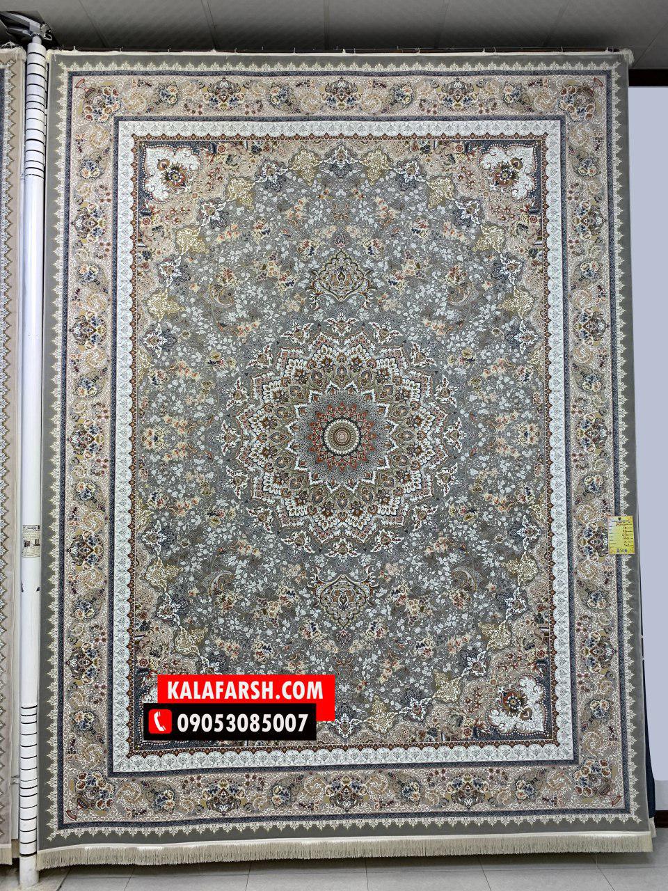 فرش کاشان طرح گلوریا 1500 شانه برجسته