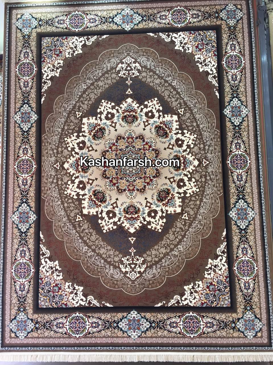 فرش ماشینی کاشان طرح راز 700 شانه
